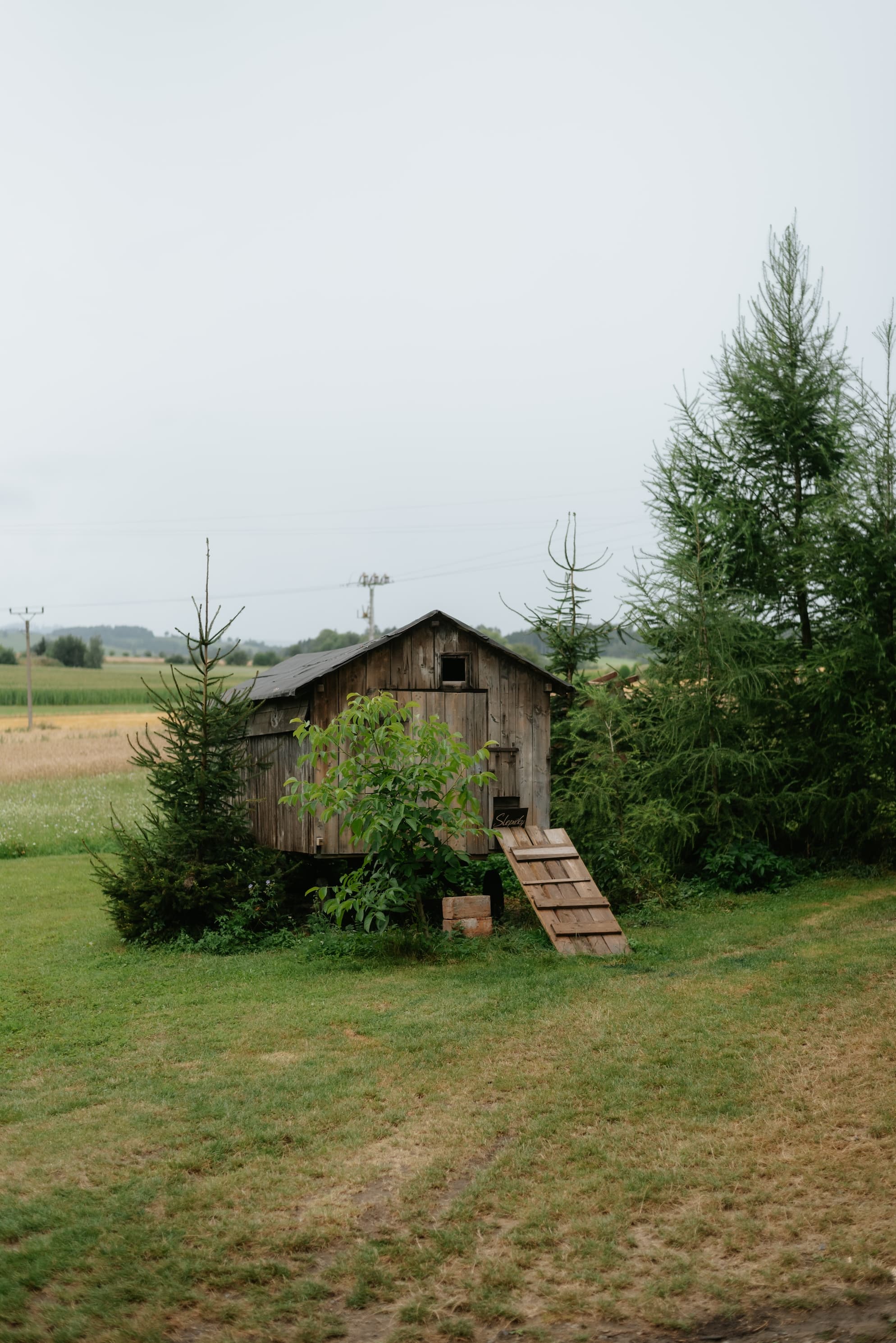 Atmosférická stodola při západu slunce